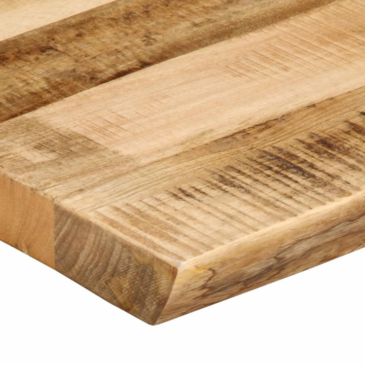 bordplade 100x40x3,8 cm naturlig kant massivt ru mangotræ