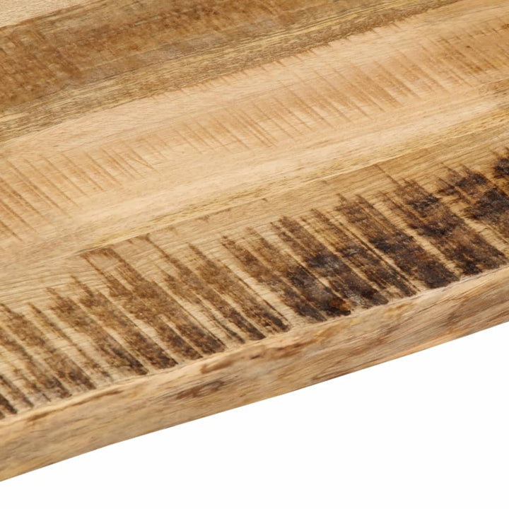 bordplade 100x40x3,8 cm naturlig kant massivt ru mangotræ