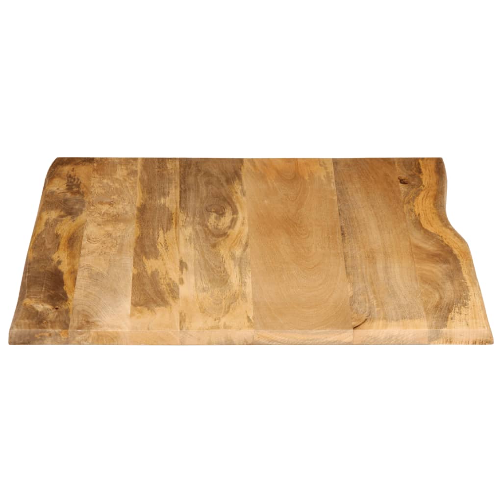 bordplade 100x80x2,5 cm naturlig kant massivt mangotræ