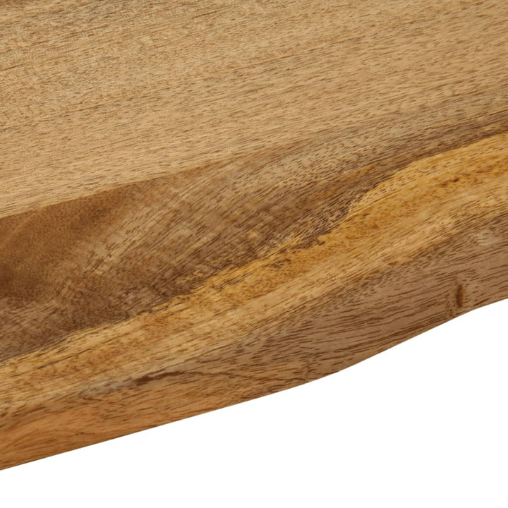bordplade 100x80x2,5 cm naturlig kant massivt mangotræ