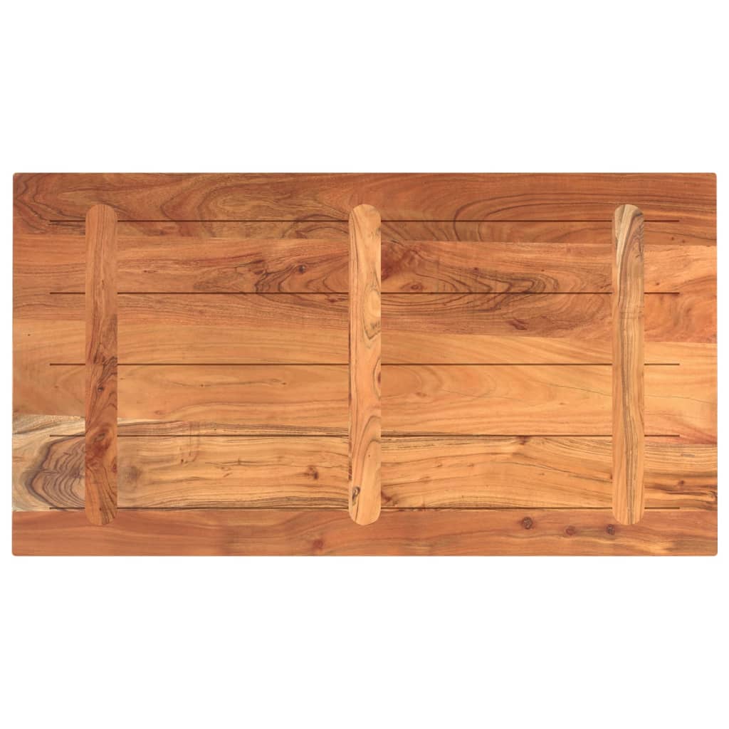 bordplade 100x50x3,8 cm rektangulær massivt akacietræ