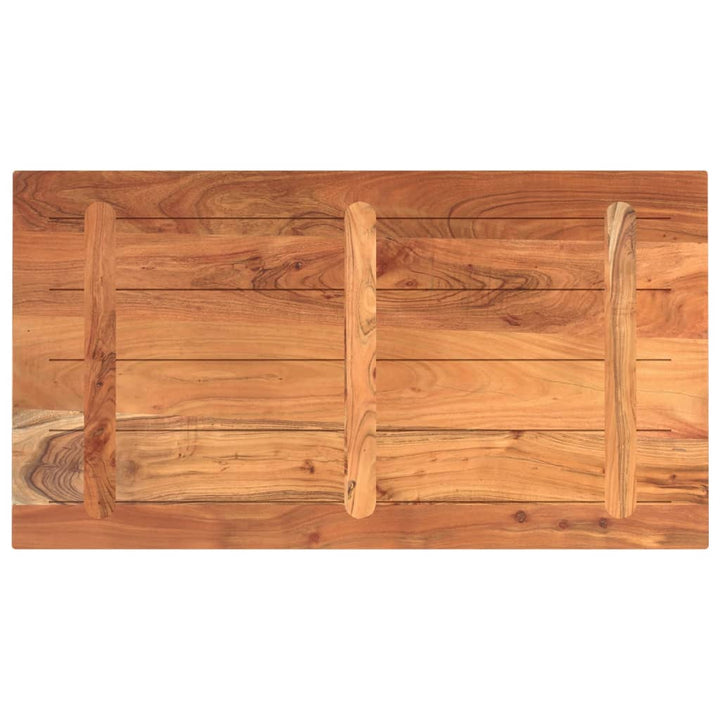 bordplade 100x50x3,8 cm rektangulær massivt akacietræ