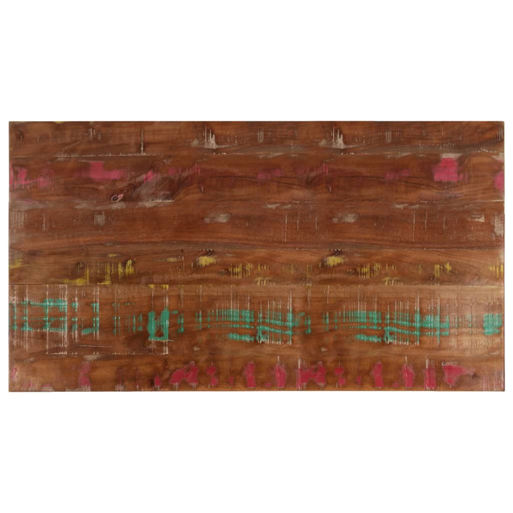 bordplade 100x60x2,5 cm rektangulær massivt genbrugstræ