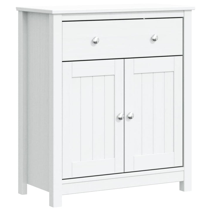 badeværelsesskab BERG 69,5x34x80 cm massivt fyrretræ hvid