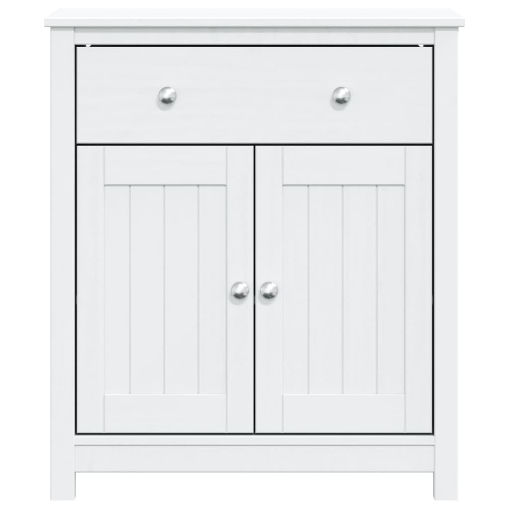 badeværelsesskab BERG 69,5x34x80 cm massivt fyrretræ hvid