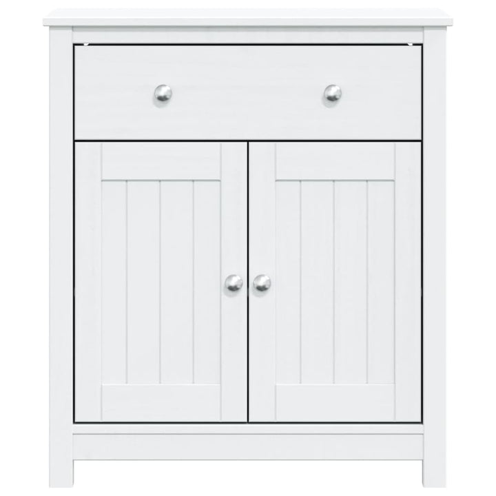 badeværelsesskab BERG 69,5x34x80 cm massivt fyrretræ hvid