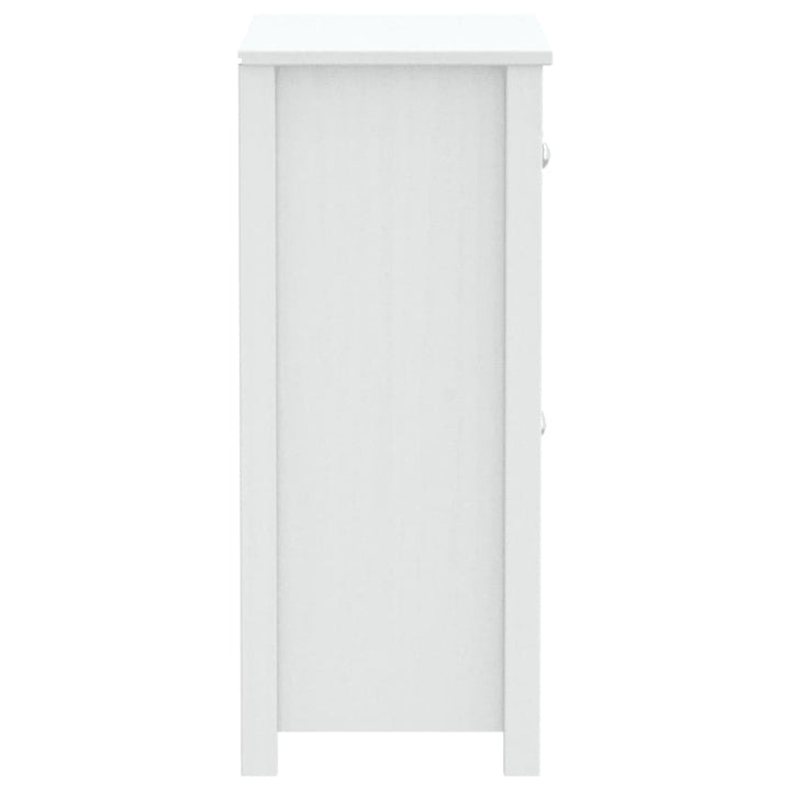 badeværelsesskab BERG 69,5x34x80 cm massivt fyrretræ hvid