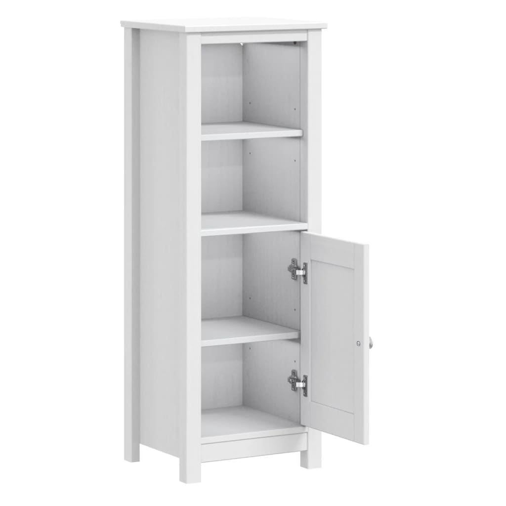 badeværelsesskab BERG 40x34x110 cm massivt fyrretræ hvid