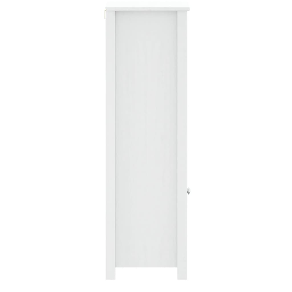 badeværelsesskab BERG 40x34x110 cm massivt fyrretræ hvid