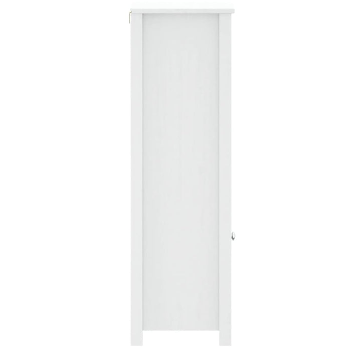 badeværelsesskab BERG 40x34x110 cm massivt fyrretræ hvid