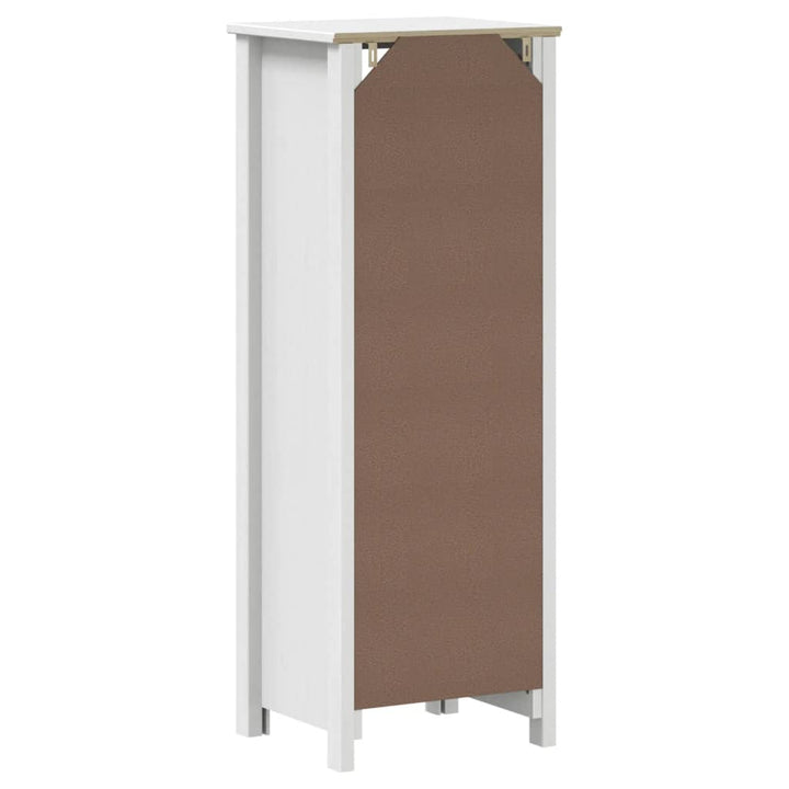 badeværelsesskab BERG 40x34x110 cm massivt fyrretræ hvid