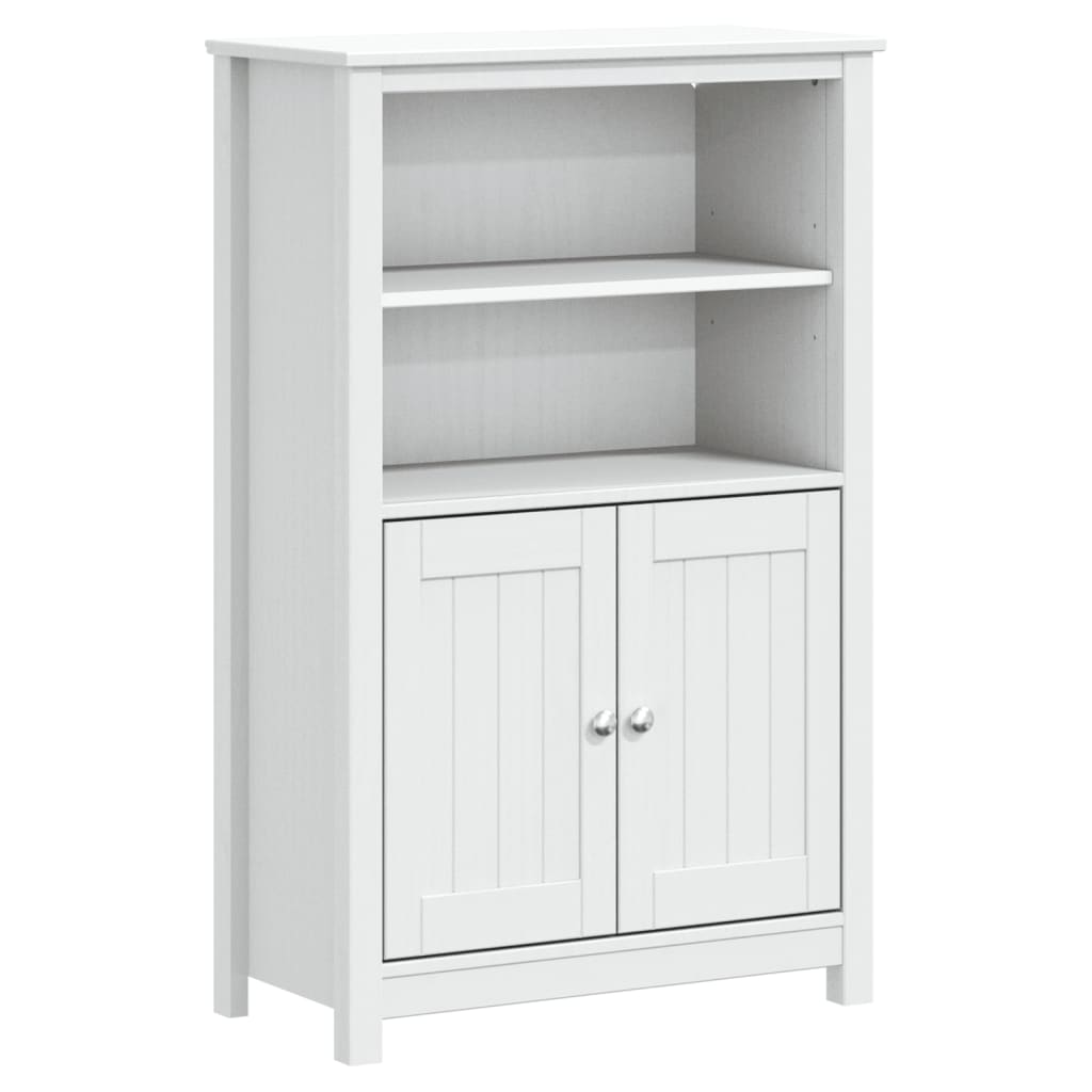 badeværelsesskab BERG 69,5x34x110 cm massivt fyrretræ hvid