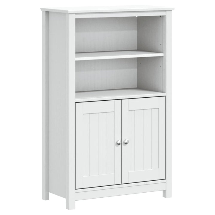 badeværelsesskab BERG 69,5x34x110 cm massivt fyrretræ hvid