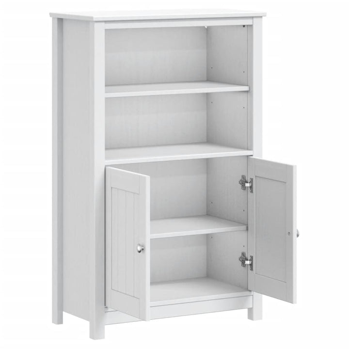 badeværelsesskab BERG 69,5x34x110 cm massivt fyrretræ hvid