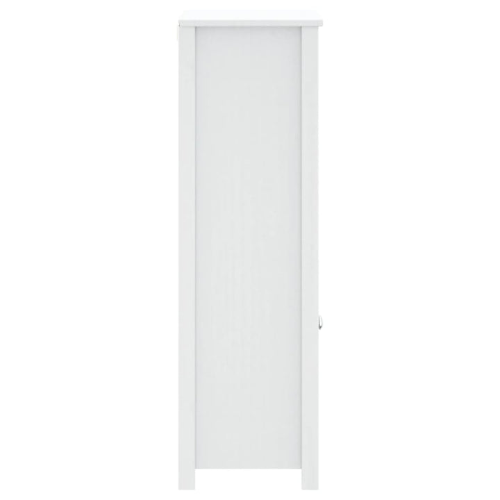 badeværelsesskab BERG 69,5x34x110 cm massivt fyrretræ hvid