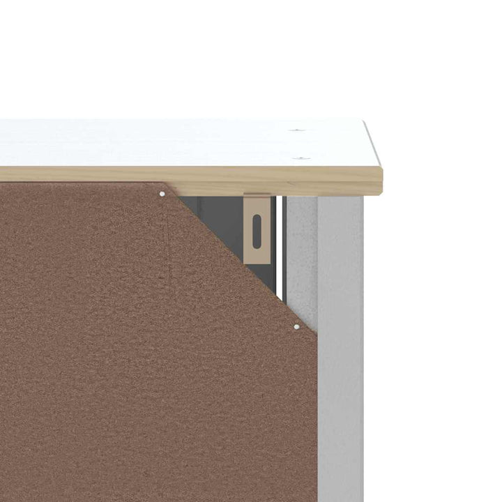 vægskab til badeværelse BERG 40x27x71,5 cm massivt fyr hvid