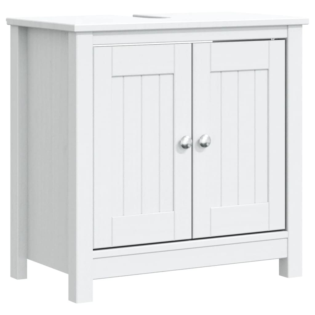 underskab BERG 60x34x59 cm massivt fyrretræ hvid