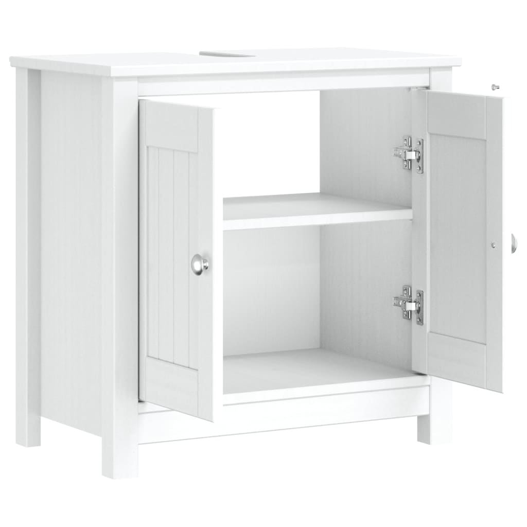 underskab BERG 60x34x59 cm massivt fyrretræ hvid