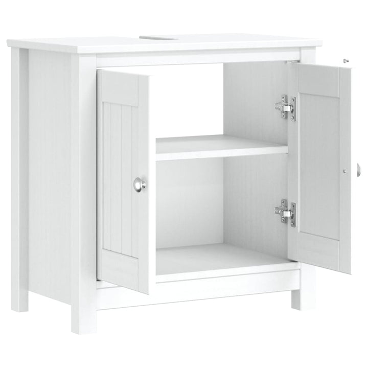 underskab BERG 60x34x59 cm massivt fyrretræ hvid