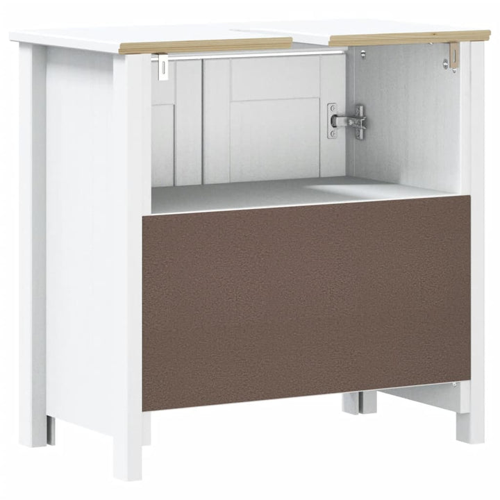 underskab BERG 60x34x59 cm massivt fyrretræ hvid