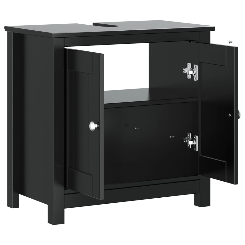 underskab BERG 60x34x59 cm massivt fyrretræ sort