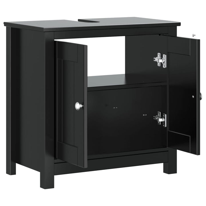underskab BERG 60x34x59 cm massivt fyrretræ sort