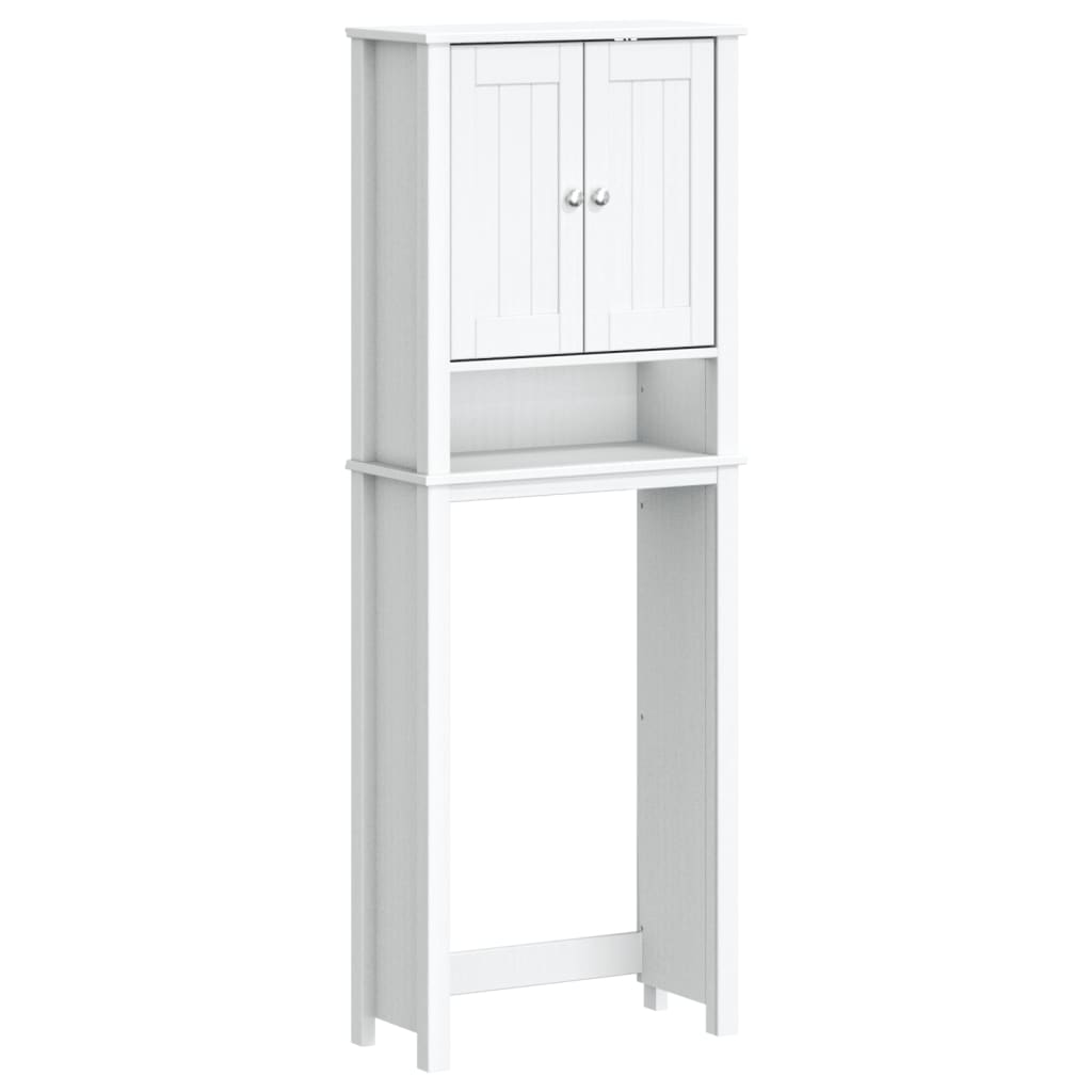 opbevaringsskab til toilet BERG 60x27x164,5 cm massivt træ hvid
