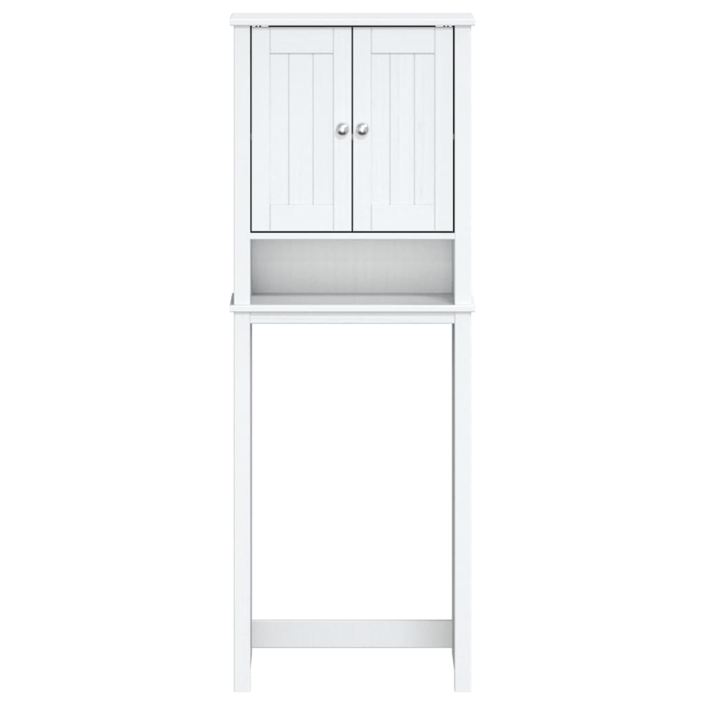 opbevaringsskab til toilet BERG 60x27x164,5 cm massivt træ hvid