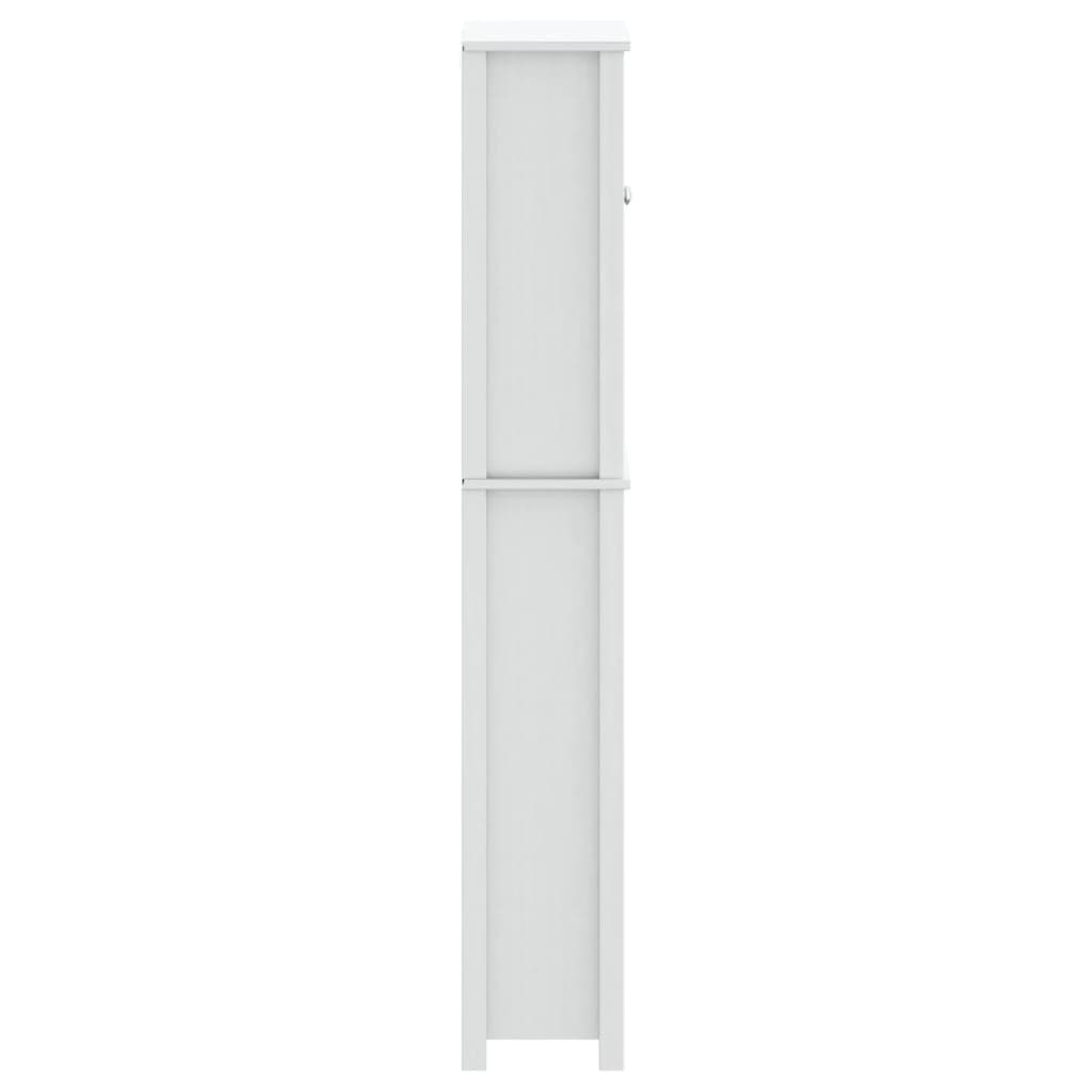 opbevaringsskab til toilet BERG 60x27x164,5 cm massivt træ hvid