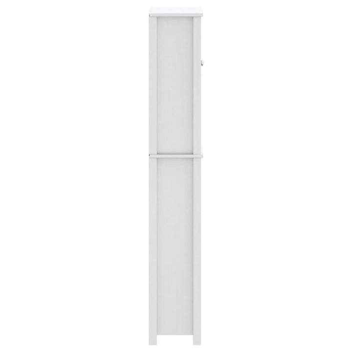 opbevaringsskab til toilet BERG 60x27x164,5 cm massivt træ hvid