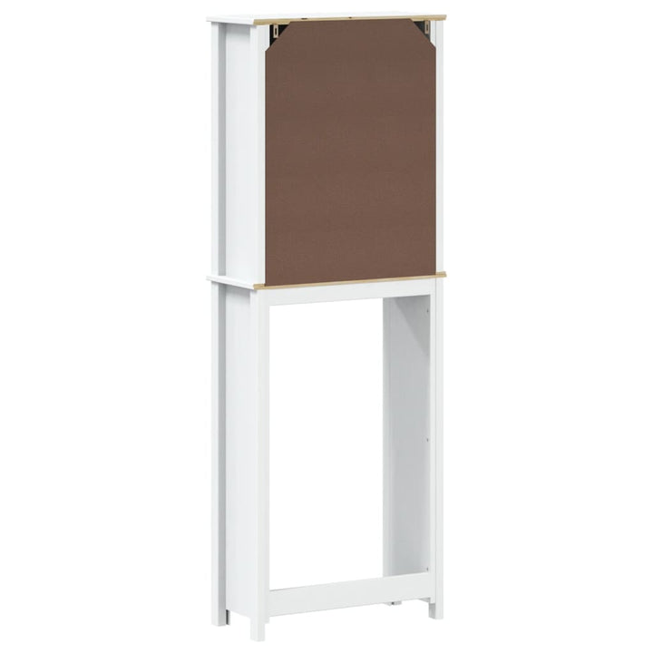opbevaringsskab til toilet BERG 60x27x164,5 cm massivt træ hvid
