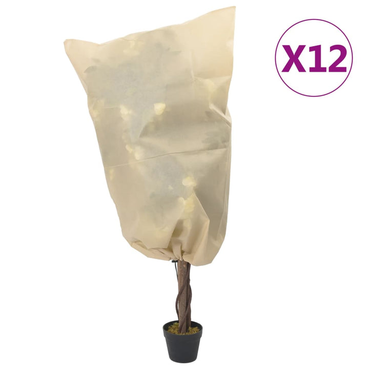 plantebeskyttelse med snore 12 stk. 70 g/m² 0,8x1,2 m