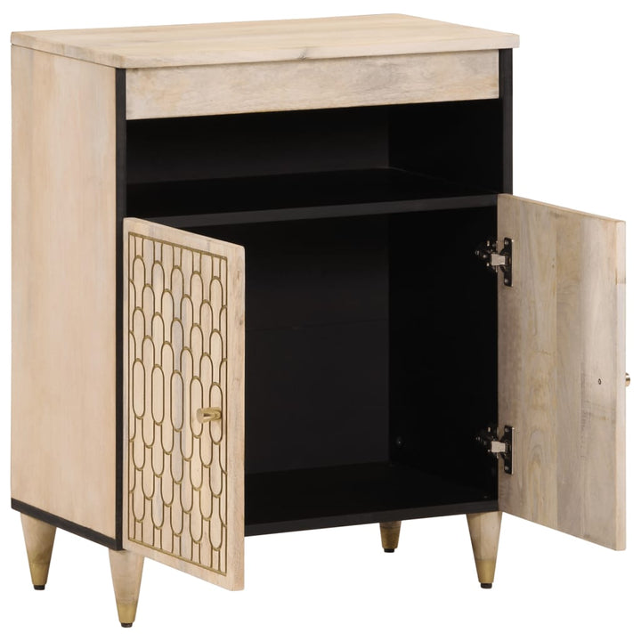 skab 60x33x75 cm massivt mangotræ