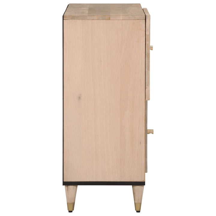 skab 80x33x75 cm massivt mangotræ