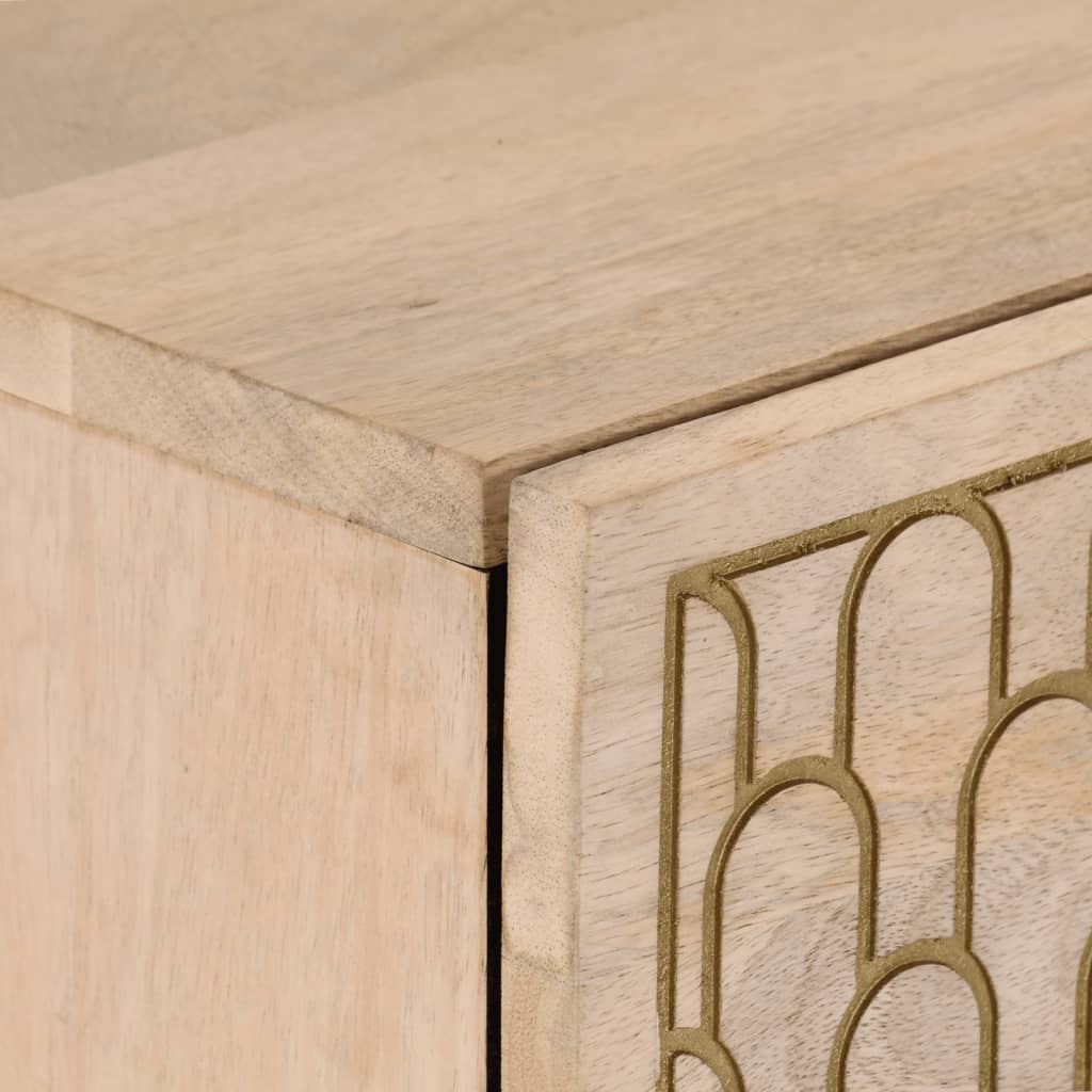 skab 80x33x75 cm massivt mangotræ
