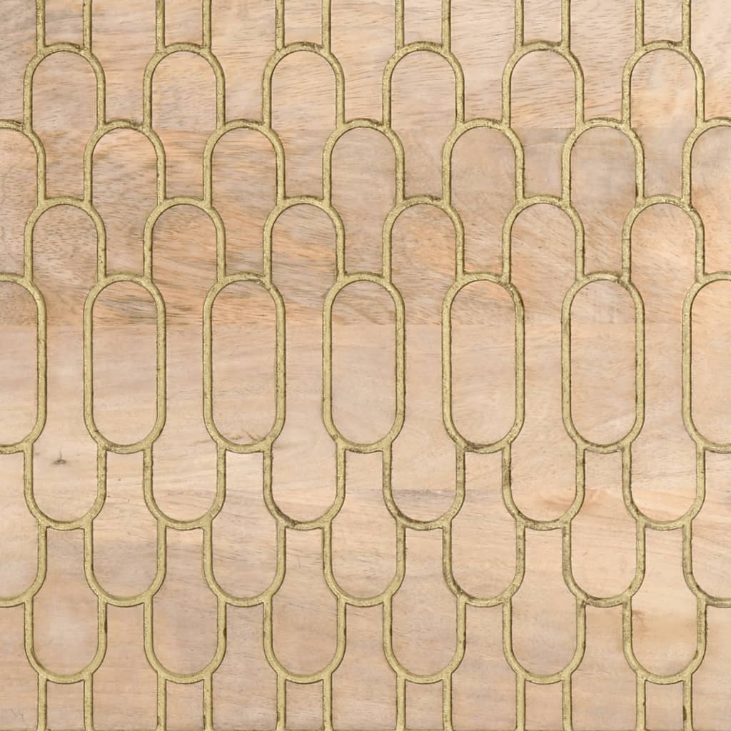 skab 80x33x75 cm massivt mangotræ