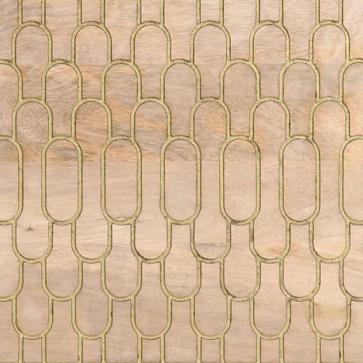 skab 80x33x75 cm massivt mangotræ