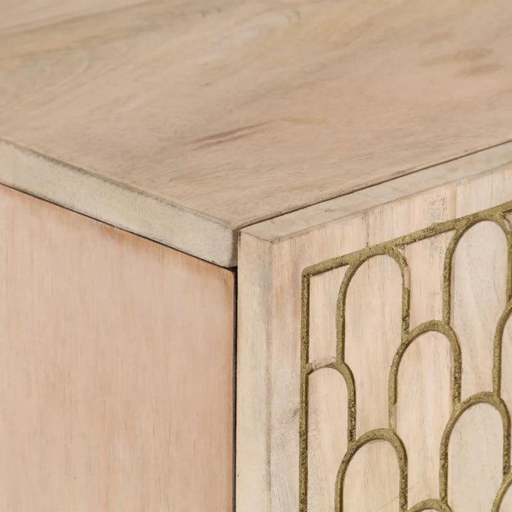 skab 90x33x75 cm massivt mangotræ