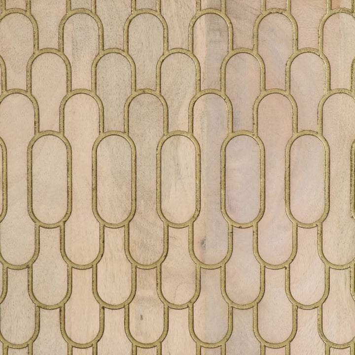 skab 60x33x100 cm massivt mangotræ