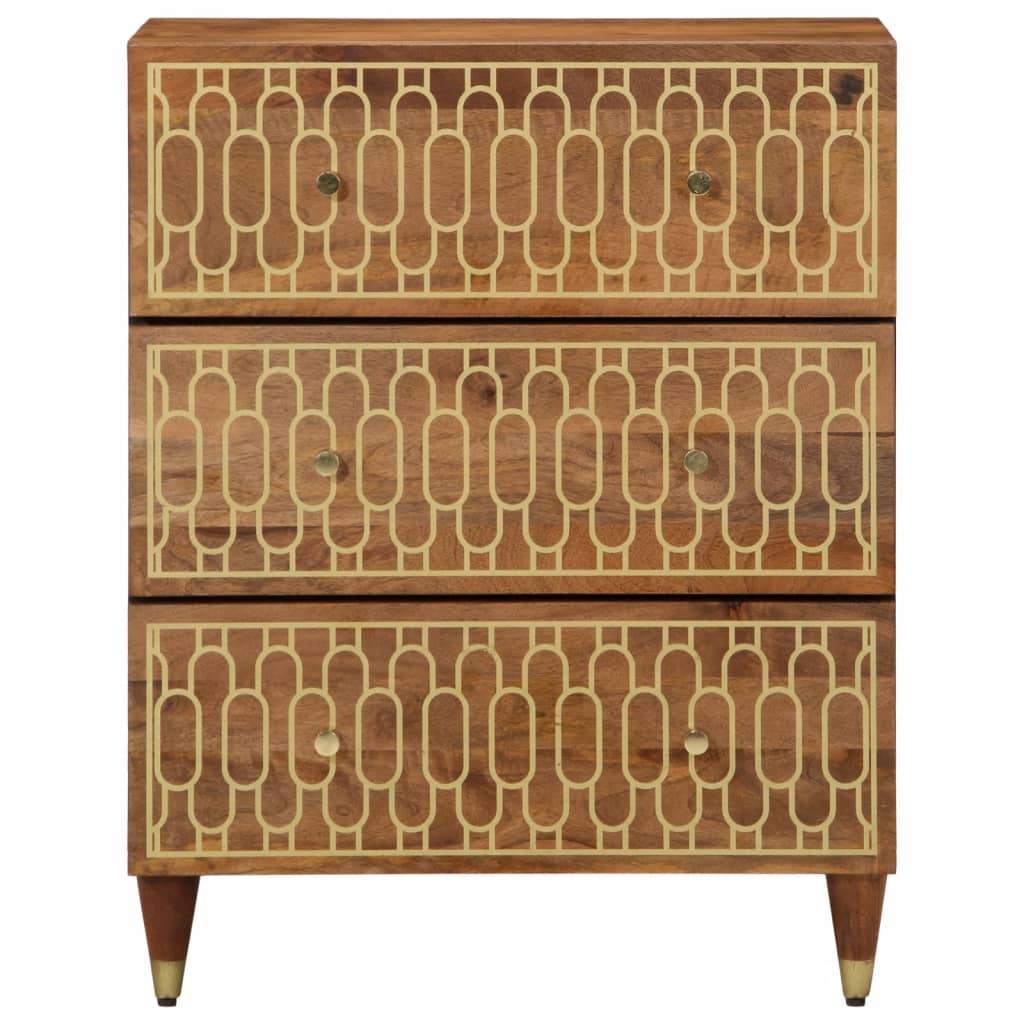 skab 60x33x75 cm massivt mangotræ
