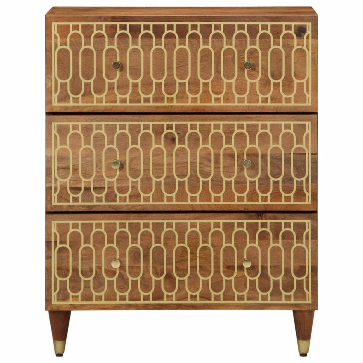skab 60x33x75 cm massivt mangotræ