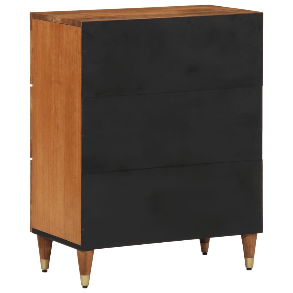 skab 60x33x75 cm massivt mangotræ