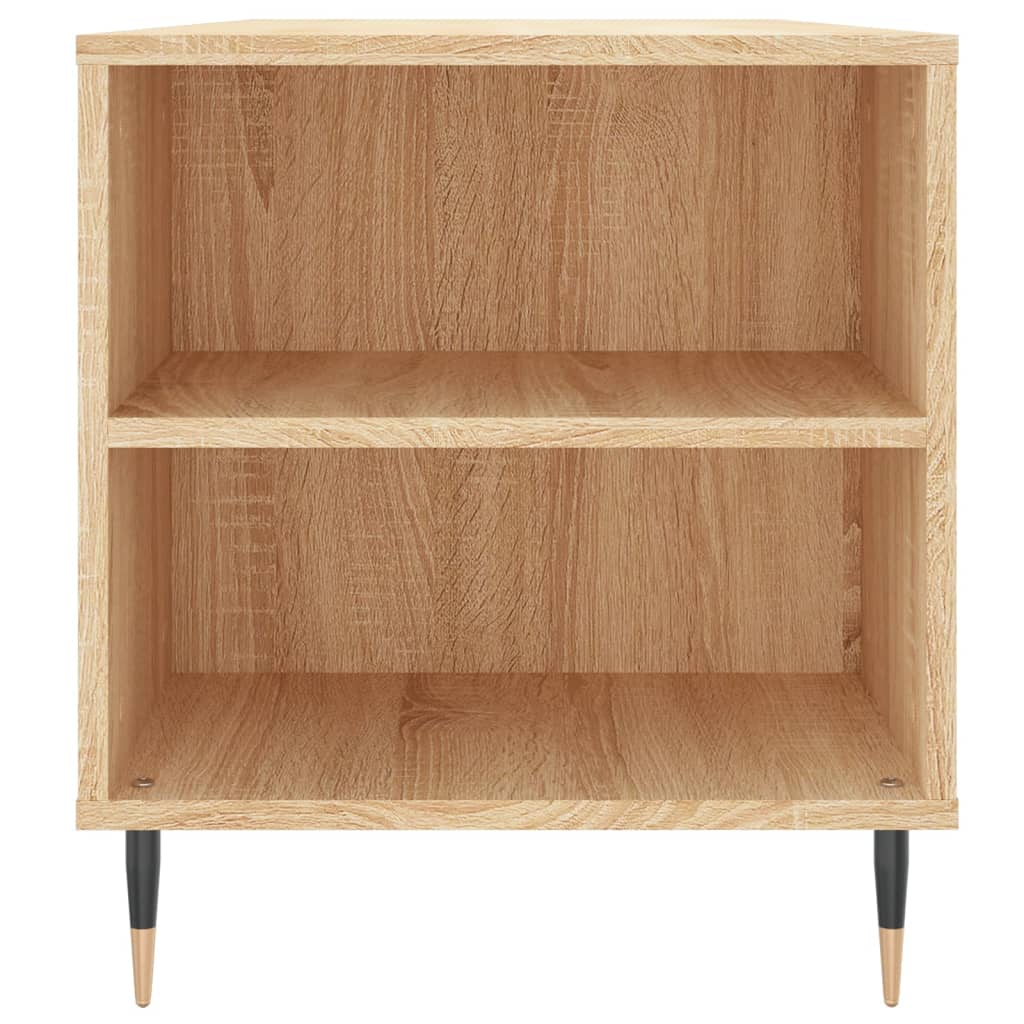 sofabord 102x44,5x50 cm konstrueret træ sonoma-eg