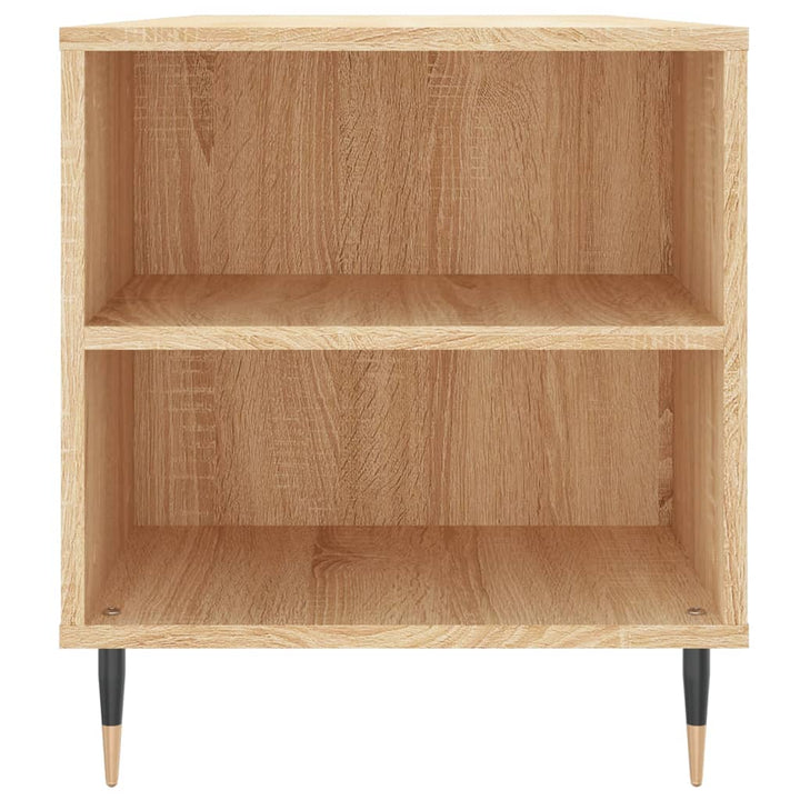 sofabord 102x44,5x50 cm konstrueret træ sonoma-eg