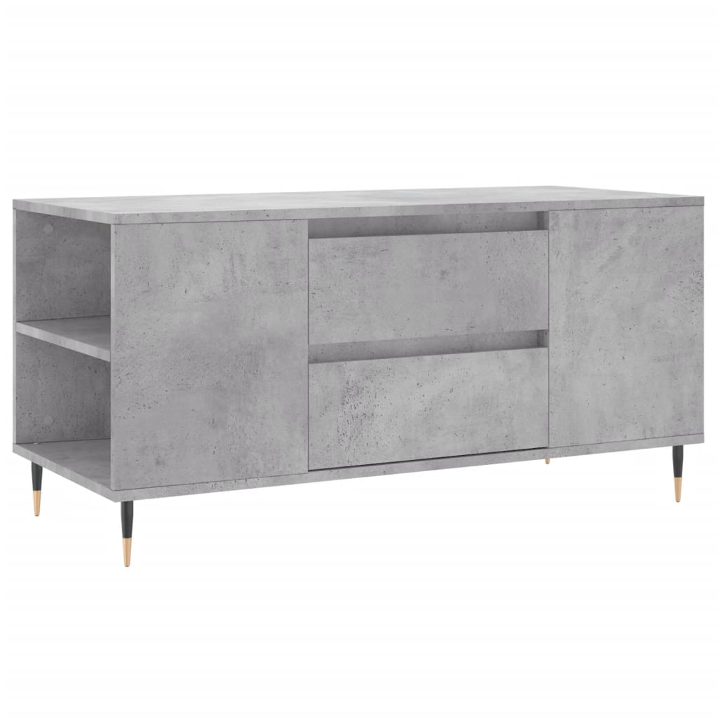 sofabord 102x44,5x50 cm konstrueret træ betongrå