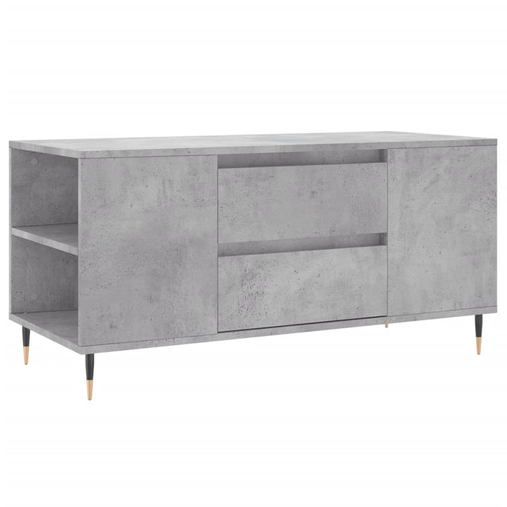 sofabord 102x44,5x50 cm konstrueret træ betongrå