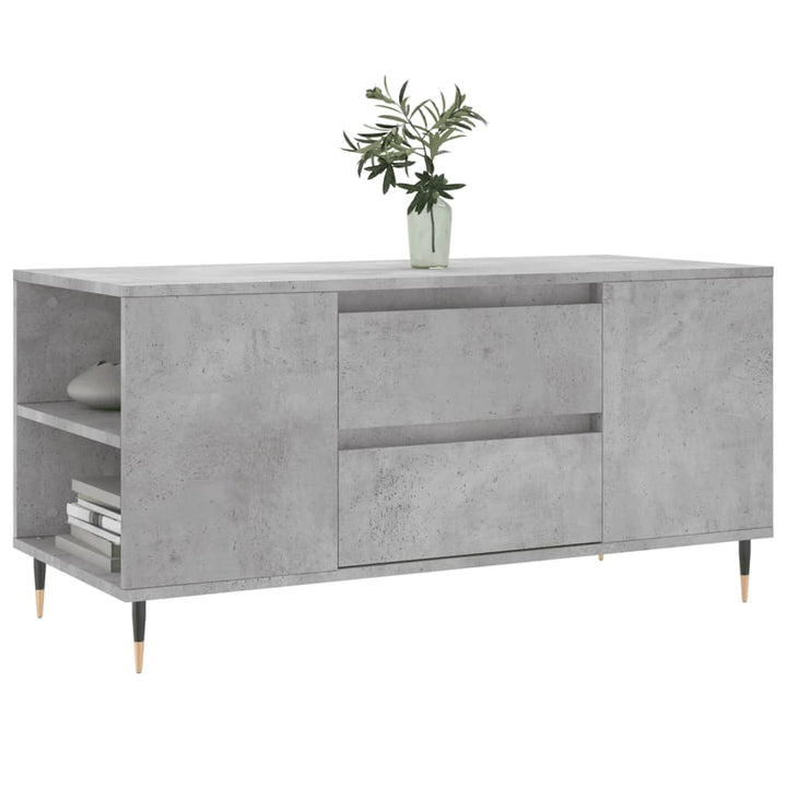 sofabord 102x44,5x50 cm konstrueret træ betongrå