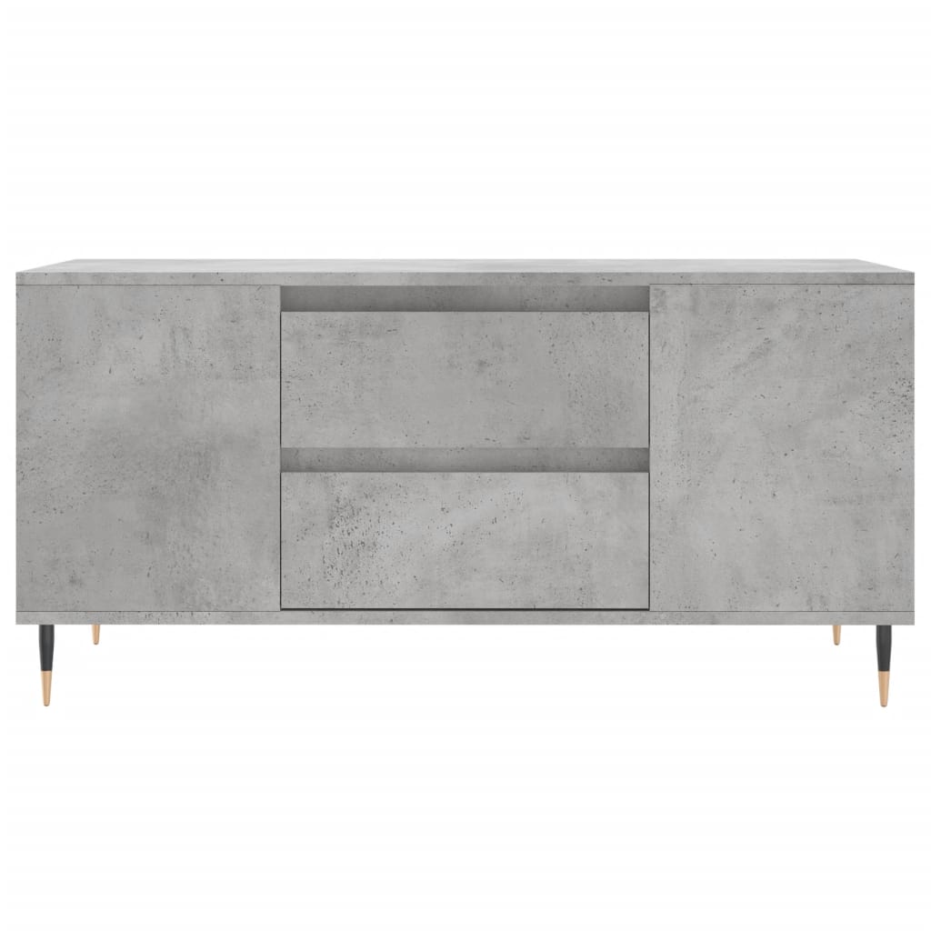 sofabord 102x44,5x50 cm konstrueret træ betongrå