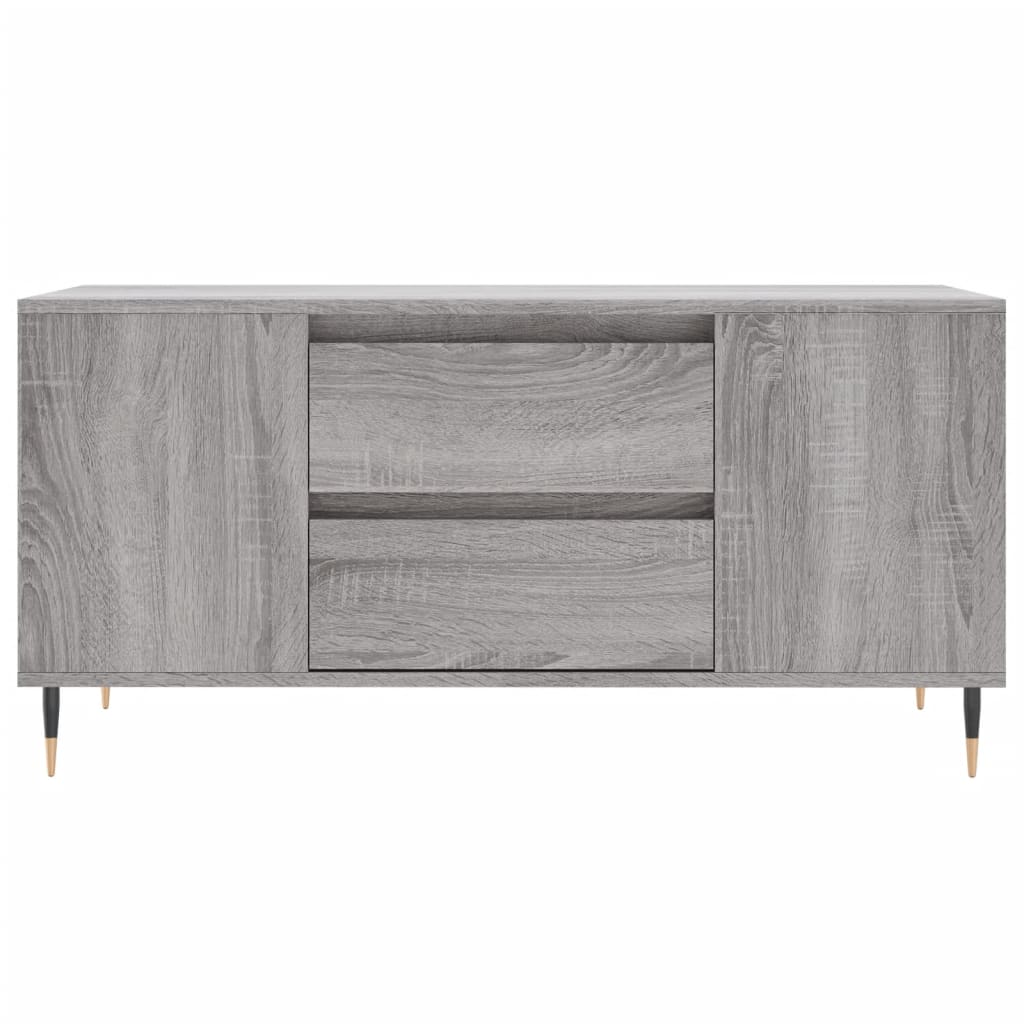 sofabord 102x44,5x50 cm konstrueret træ grå sonoma-eg