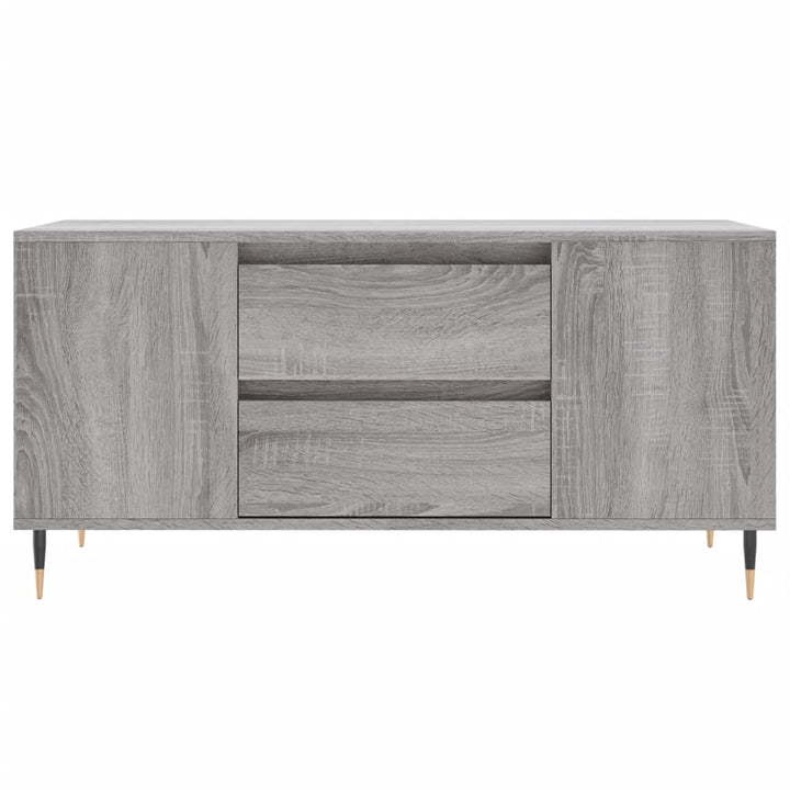 sofabord 102x44,5x50 cm konstrueret træ grå sonoma-eg